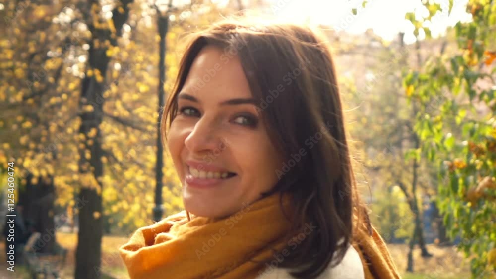 Happy, pretty woman walking in autumn park, super slow motion 240fps
Happy, pretty woman walking in autumn park, super slow motion 240fps