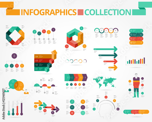 Business and social infographics