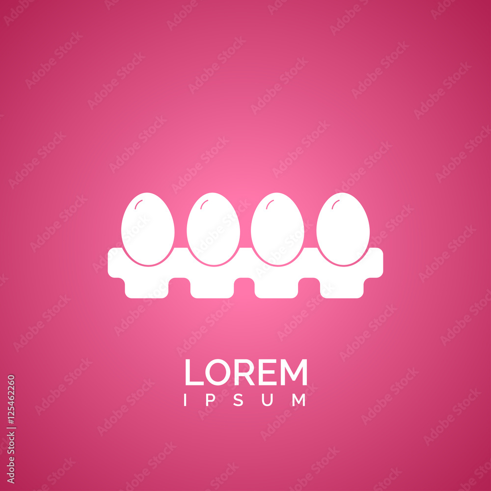 Egg icon. Protein sign