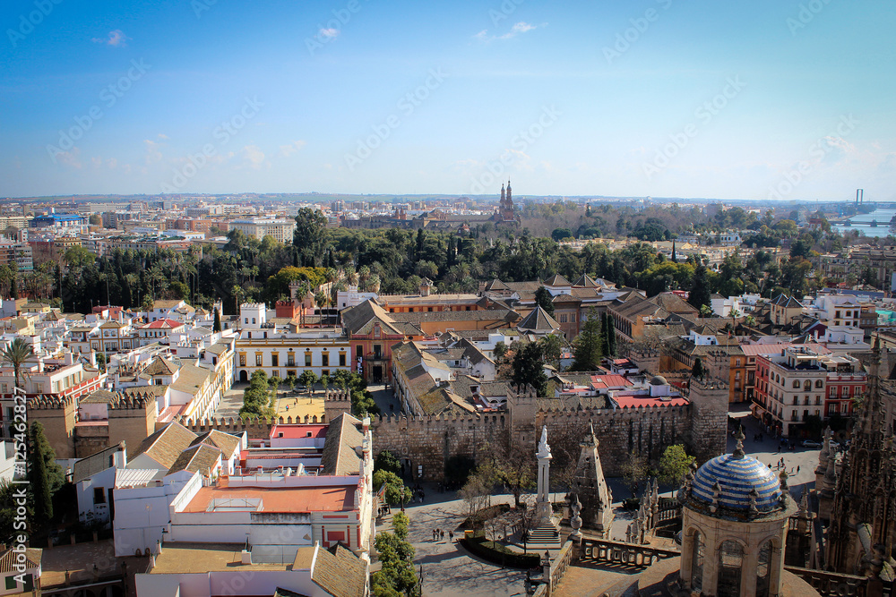 Obraz premium City of Seville panorama, Spain