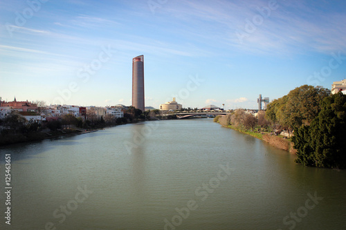 Guadalquivir river embankment in Seville, Spain © free2trip