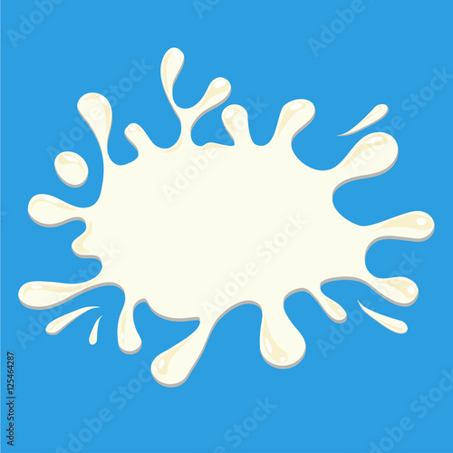 white milk splash