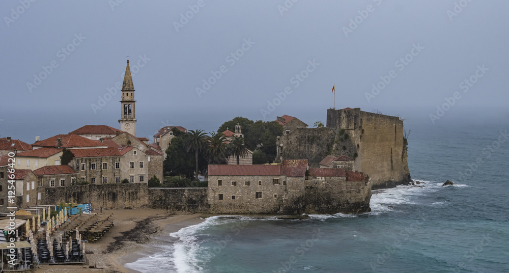 Rainy morning in Budva