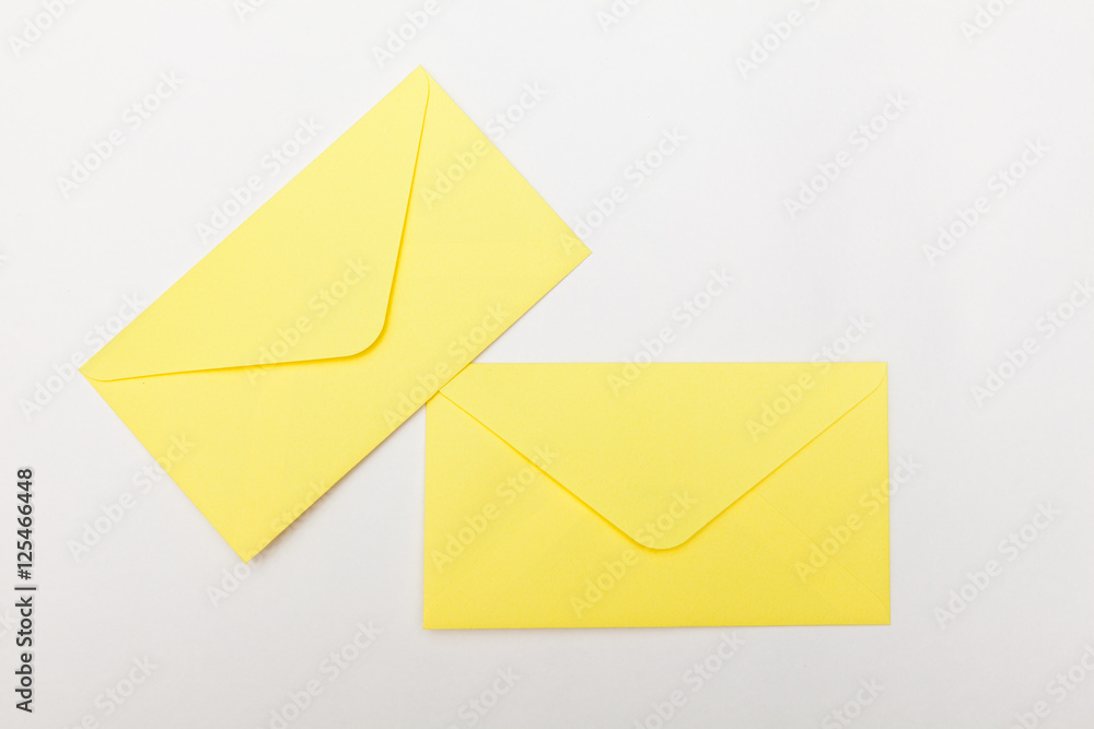 yellow letter envelopes on white backgrounds yellow letter envelopes on white backgrounds