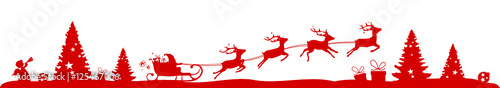 Weihnachtsgespann im Wald