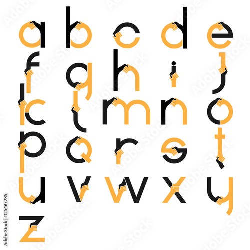 Creative letter icon abstract logo design vector template