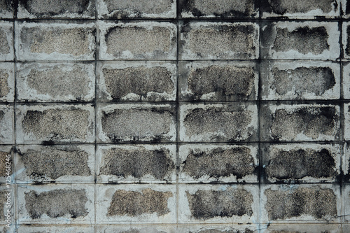 Old and Stained Exterior Brick Wall