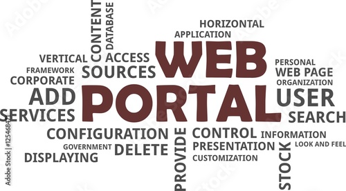 word cloud - web portal