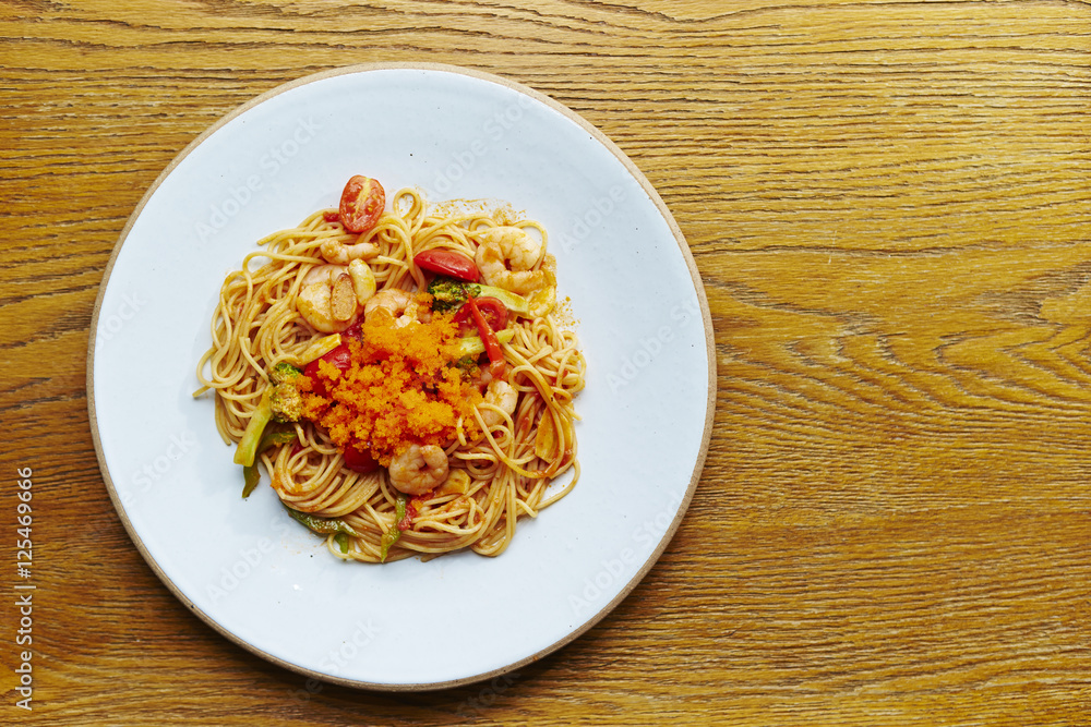 Seafood spaghetti Seafood spaghetti