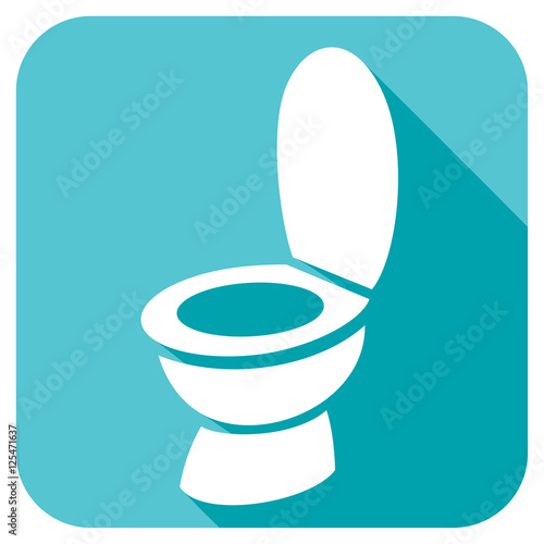 toilet bowl flat icon