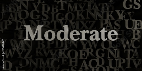 Moderate - Stock image of 3D rendered metallic typeset headline illustration.  Can be used for an online banner ad or a print postcard.
