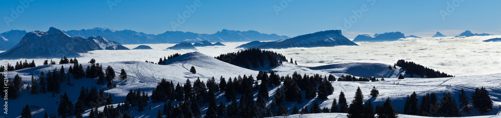 Semnoz en hiver, Haute-Savoie