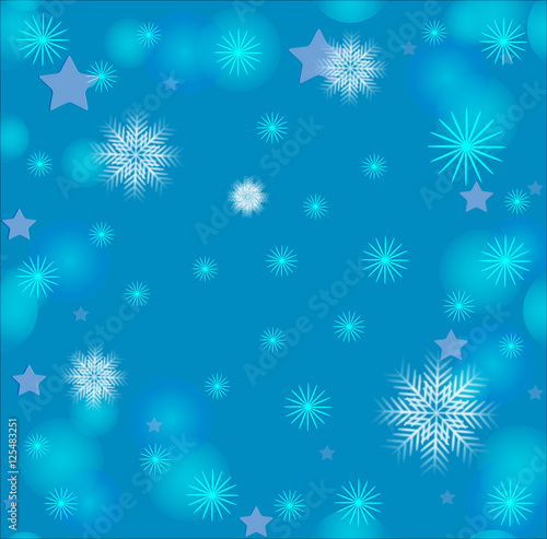 Seamless abstract pattern with lacy snowflakes