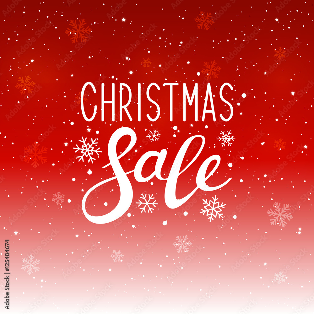 Christmas sale lettering for Your design 