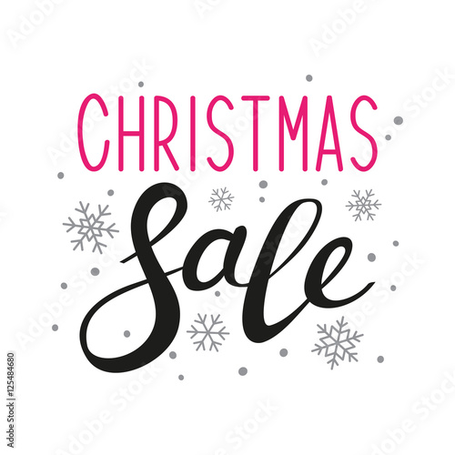 Christmas sale lettering for Your design