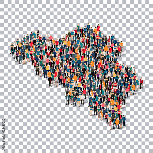 people map country belgium vector
