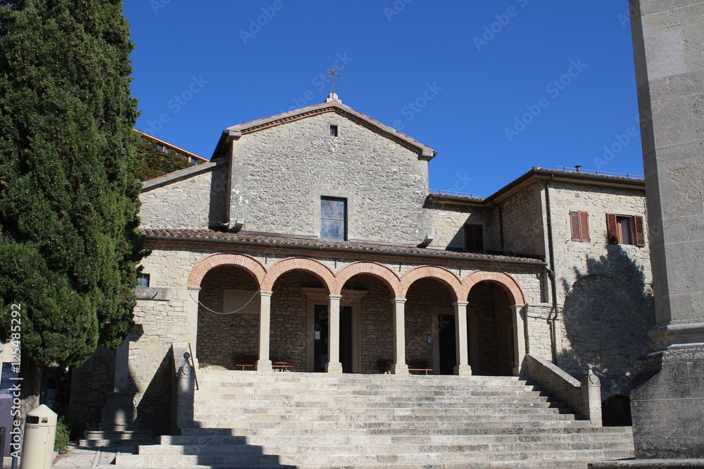 View of Sant Quirino Church (San Marino Republic) 