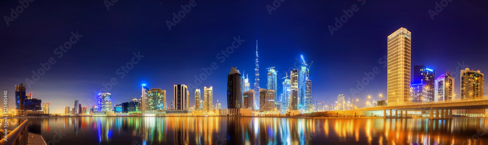 Obraz premium Business bay of Dubai, UAE