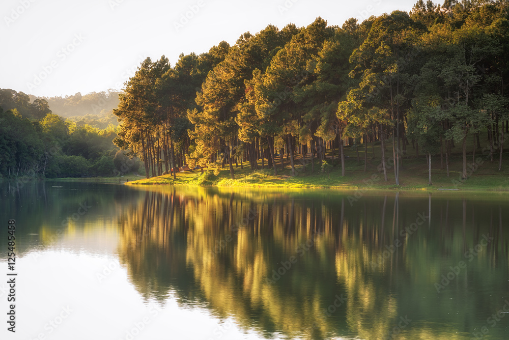 Pang Ung National Park in Mae Hong Sorn, Thialand. Pang Ung National Park in Mae Hong Sorn, Thialand.