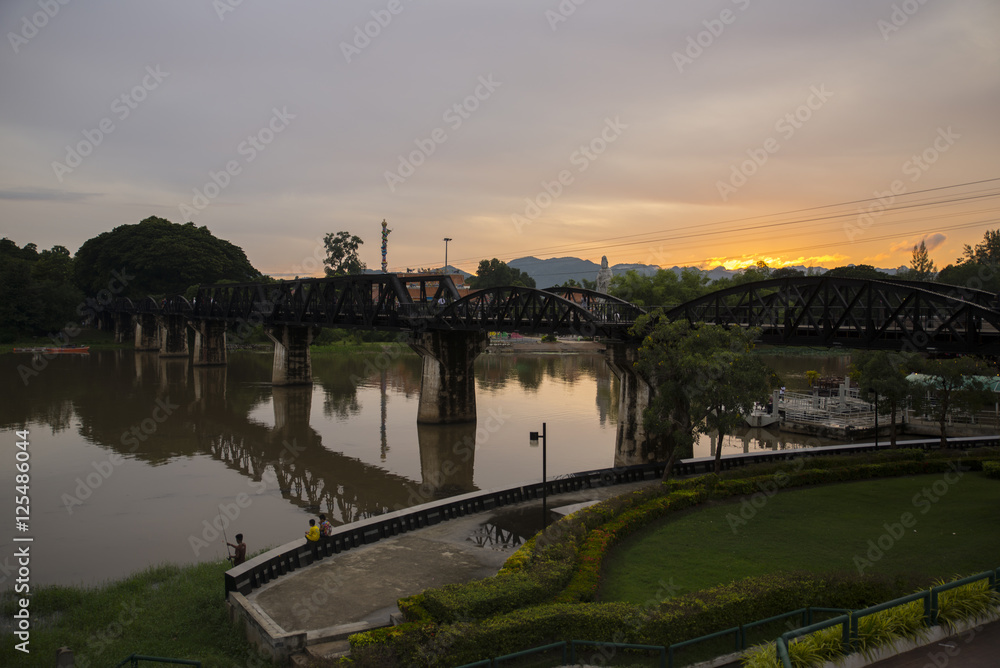 River Kwai Bridge, Kanjanaburi World War 2 historical bridge