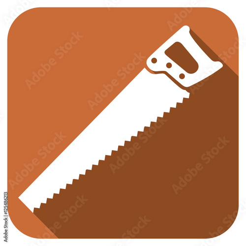 hand saw flat icon