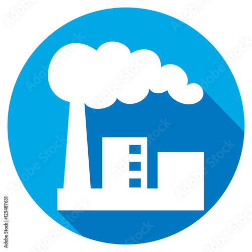 industrial plant flat icon