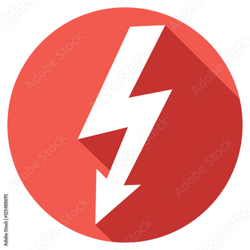 Free Download lightning bolt flat icon - GFXLoad
