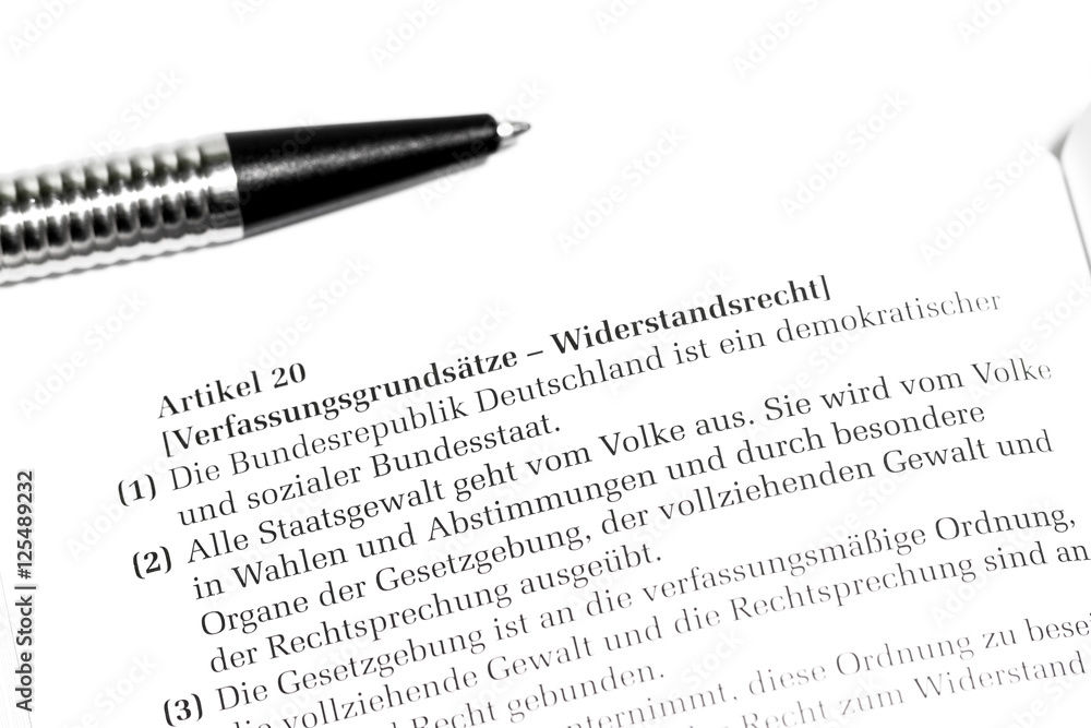 Obraz premium Widerstandsrecht