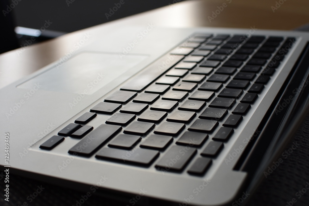 close-up of a laptop