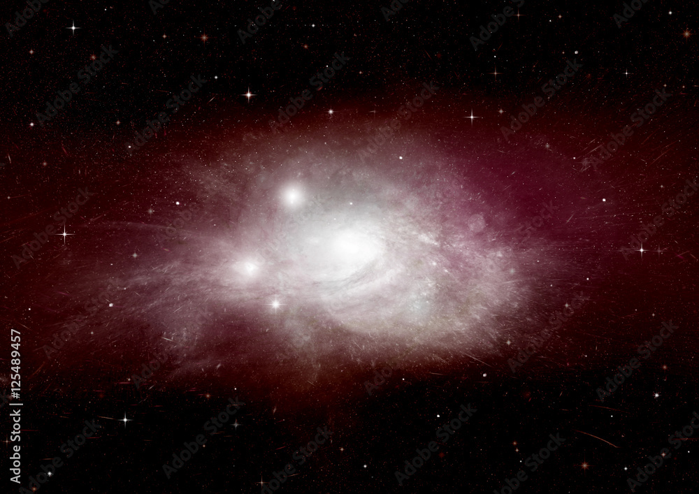 Fototapeta premium galaxy in a free space