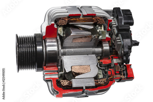 Alternator cross section