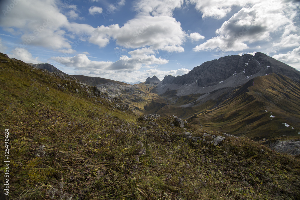 Die herbstlichen Alpen