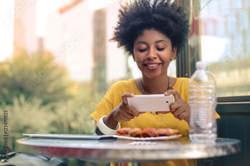 Принти на полотні Food photography for social network
