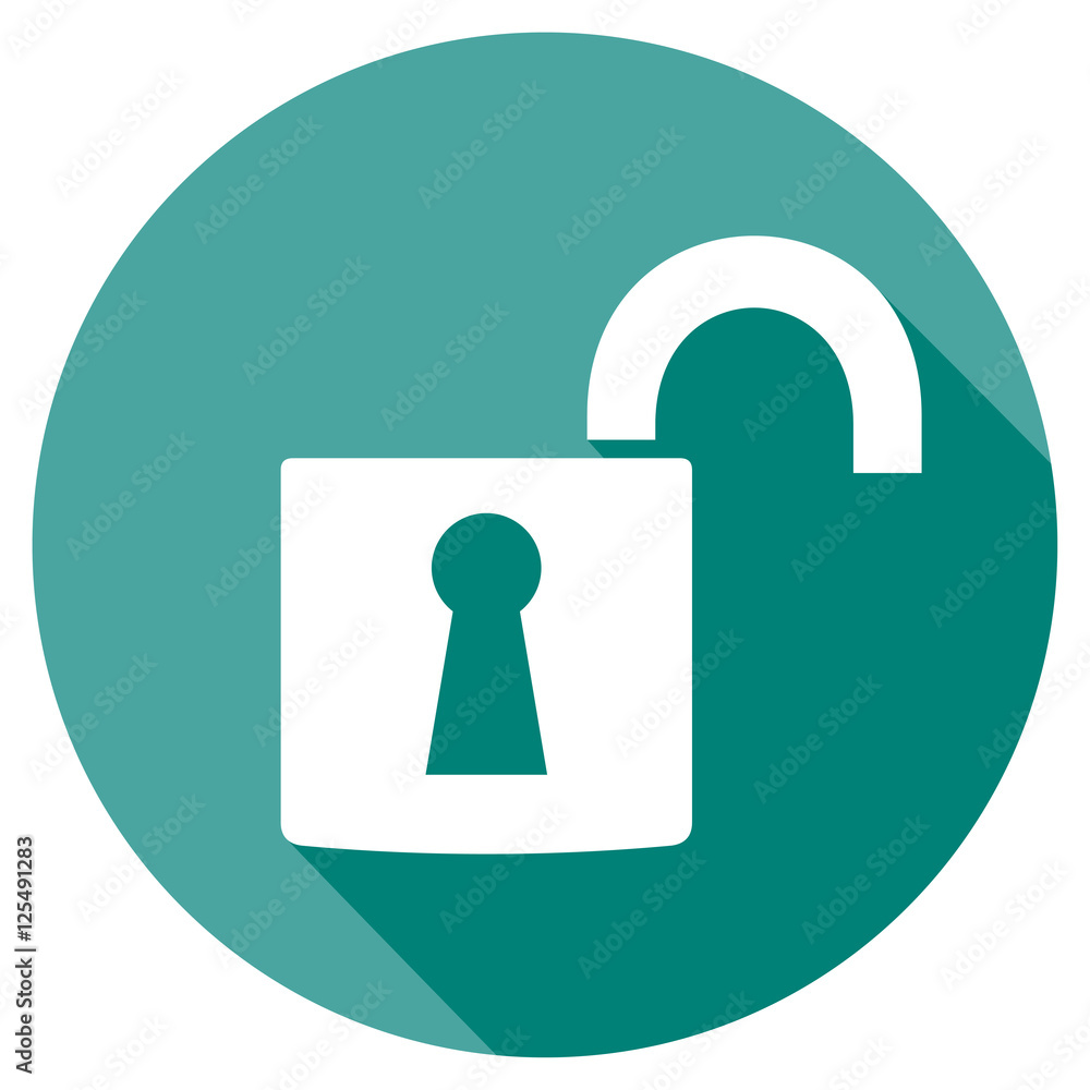 open padlock flat icon open padlock flat icon