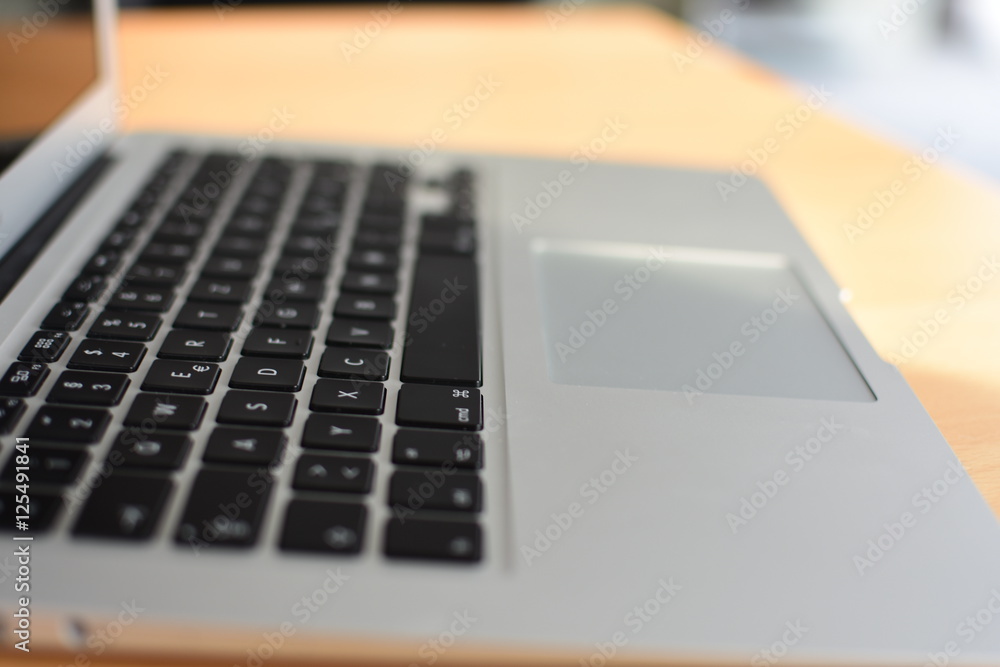 close-up of a laptop