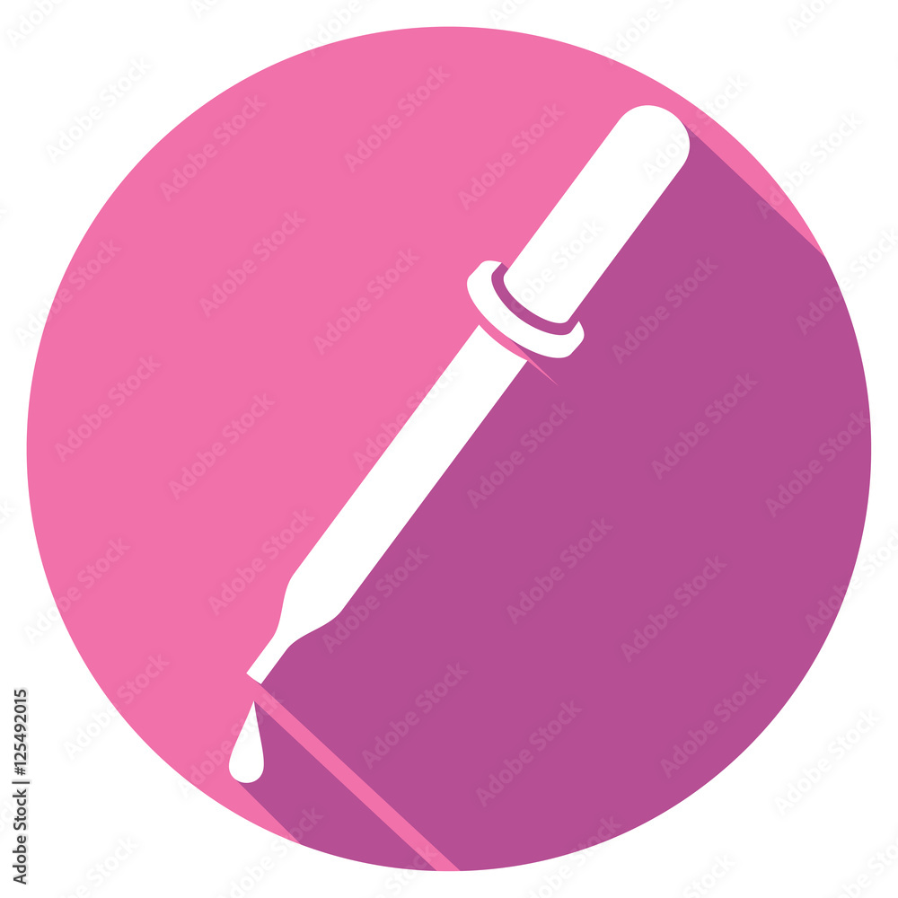 dropper flat icon (medical pipette) dropper flat icon (medical pipette)