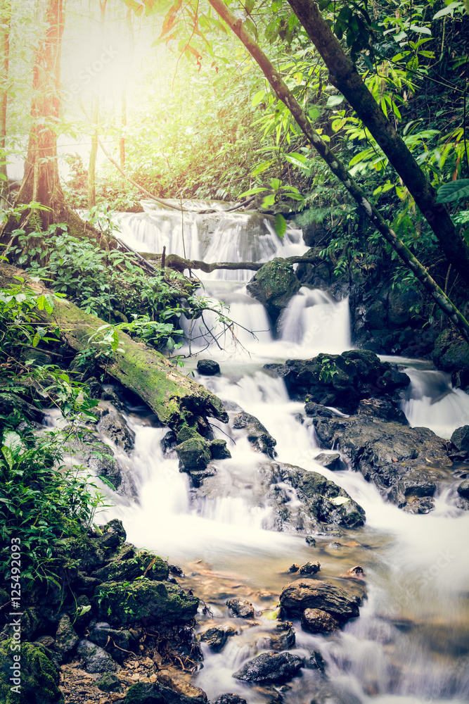 Sa Nang Manora cascade waterfall, Phang Nga, Thailand