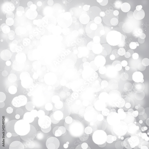 Silver bokeh background