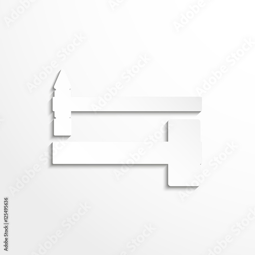 Hand tool. Hammers. Vector icon.