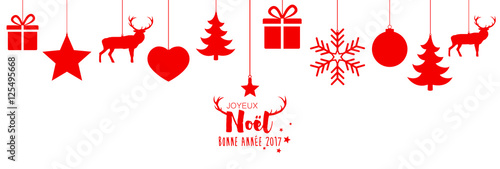 Décorations de Noël suspendues