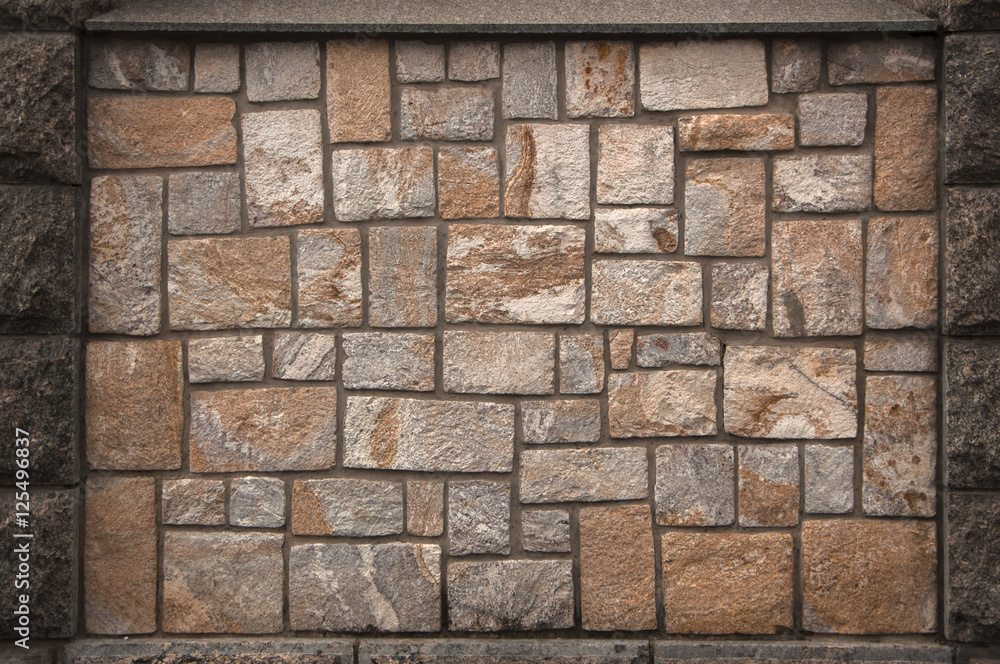 wall of natural stone, travertine, marble, slate, sandstone. bac wall of natural stone, travertine, marble, slate, sandstone. bac