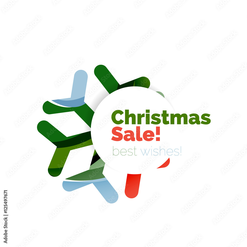Christmas geometric abstract sale promo banner Christmas geometric abstract sale promo banner
