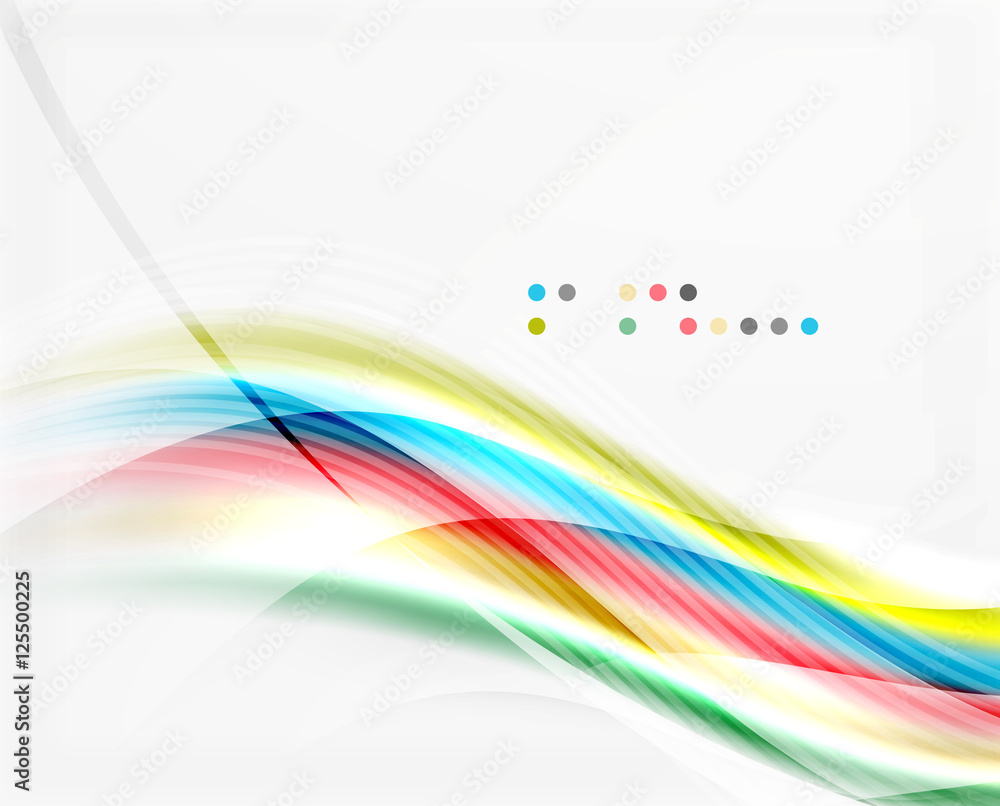 Fototapeta premium Vector shiny wave abstract background