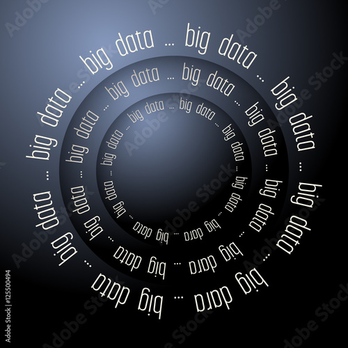 Colored vector abstract background and the words big data