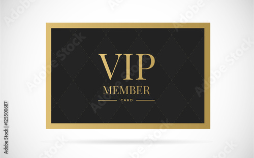 Vip member card vector design illustration