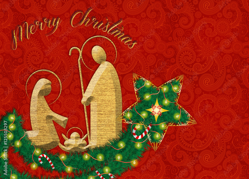 Holy Family Christmas Wallpaper