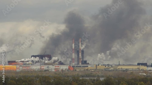 Air Pollution Smoke Steel Pipe Plant