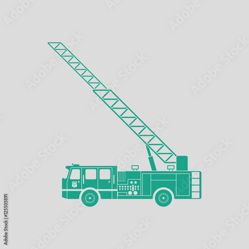 Fire service truck icon