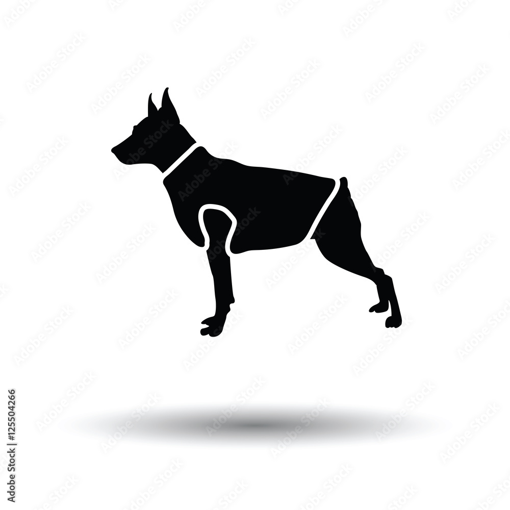 Fototapeta premium Dog cloth icon