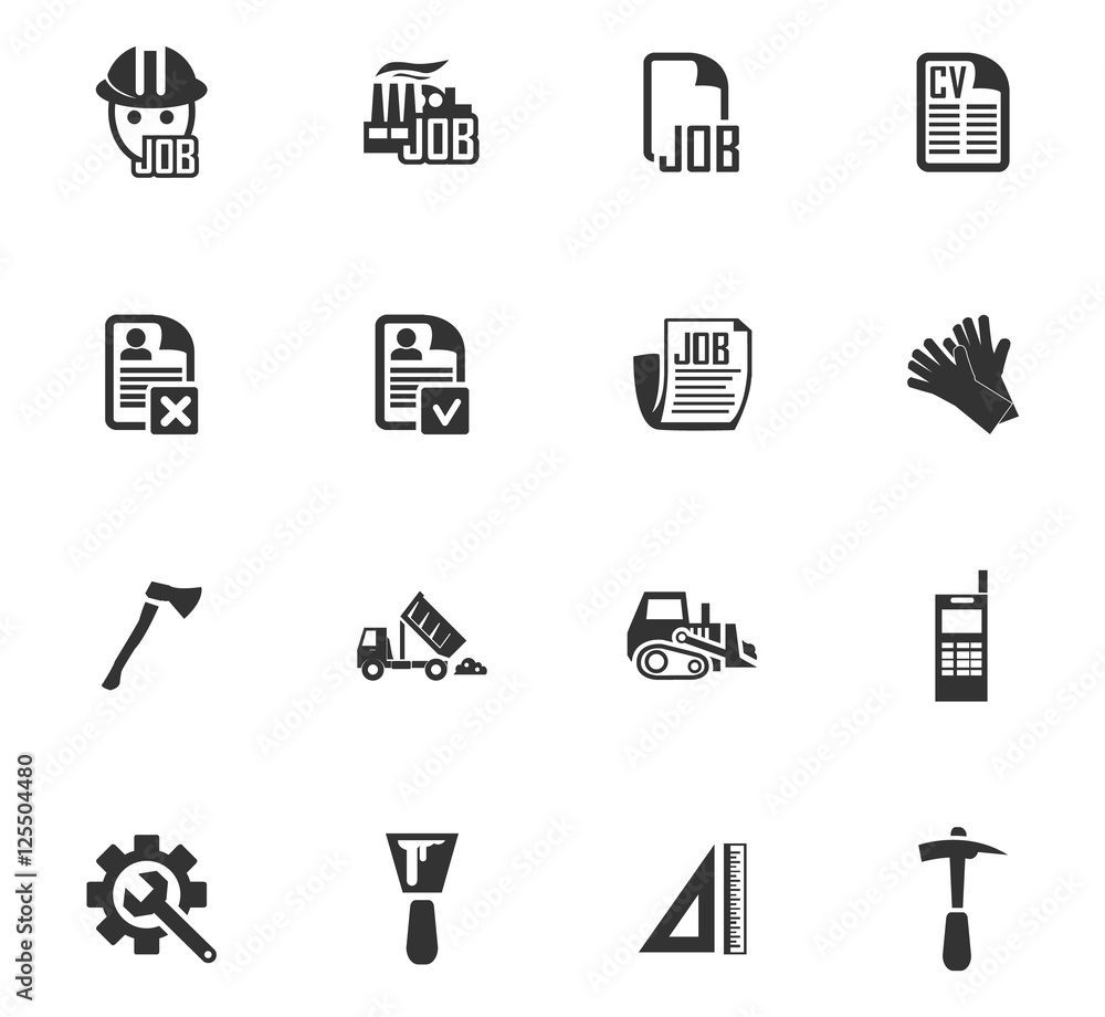 Job icons set Job icons set